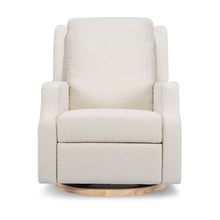 M22287WBLB,Crewe Recliner and Swivel Glider in Ivory Boucle w/Light Wood Base