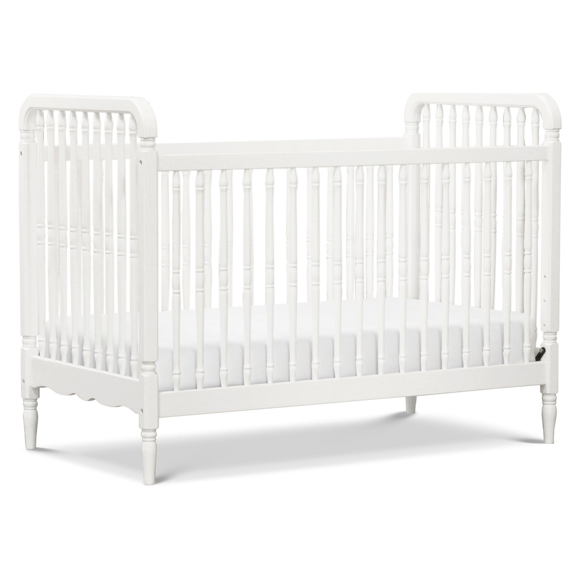 M7101RW,Liberty 3-in-1 Convertible Spindle Crib w/Toddler Bed Conversion Kit in Warm White