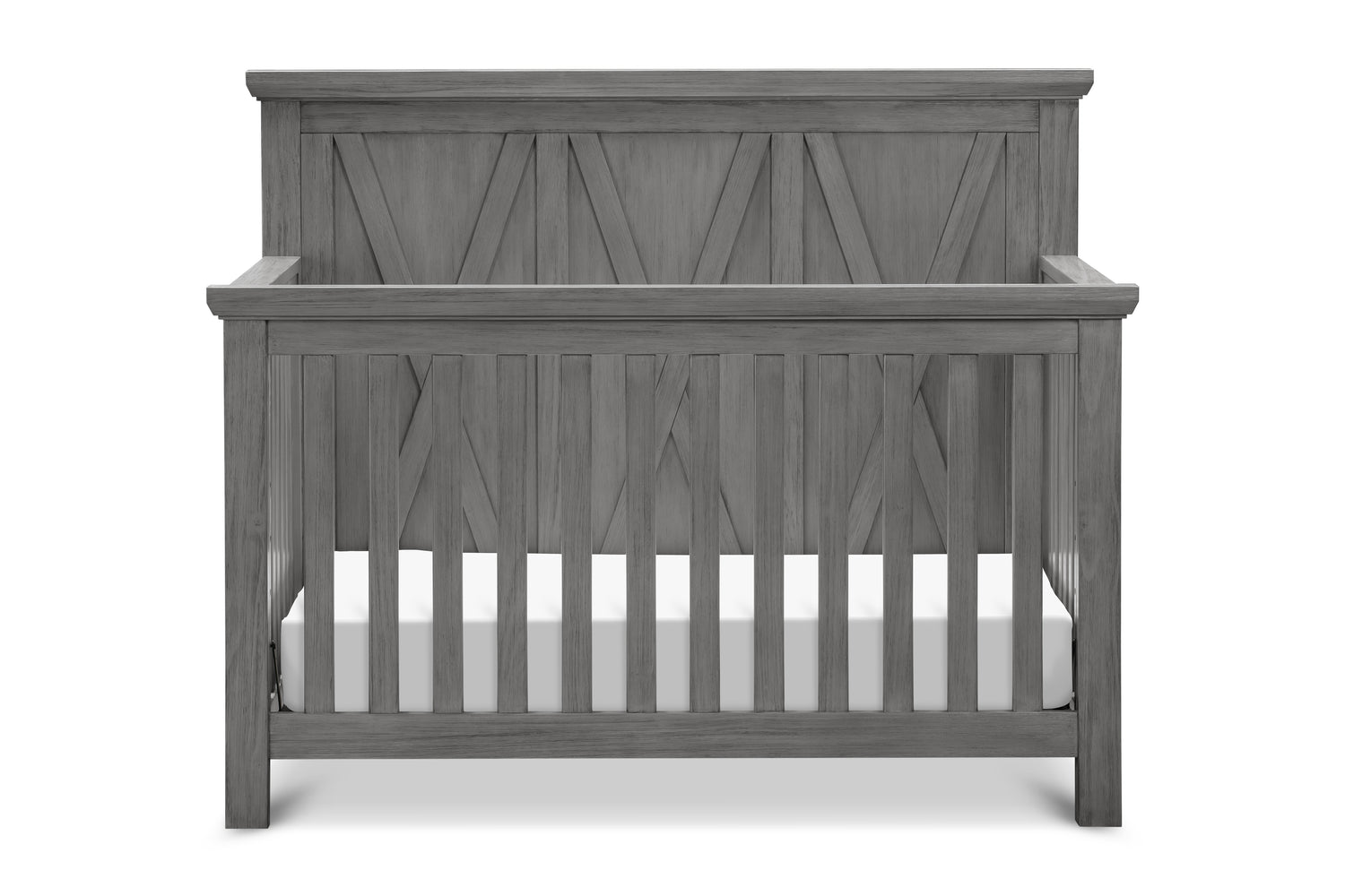 B14501WC,Emory Farmhouse 4-in-1 Convertible Crib in Weathered Charcoal