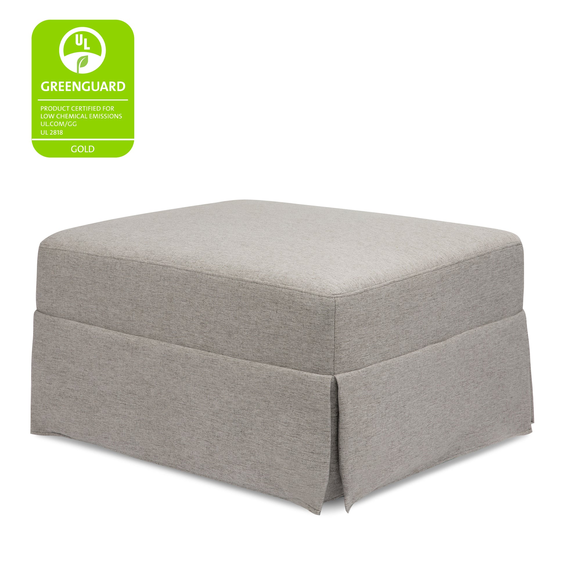 M21785PGEW,Crawford Gliding Ottoman in Performance Grey Eco-Weave