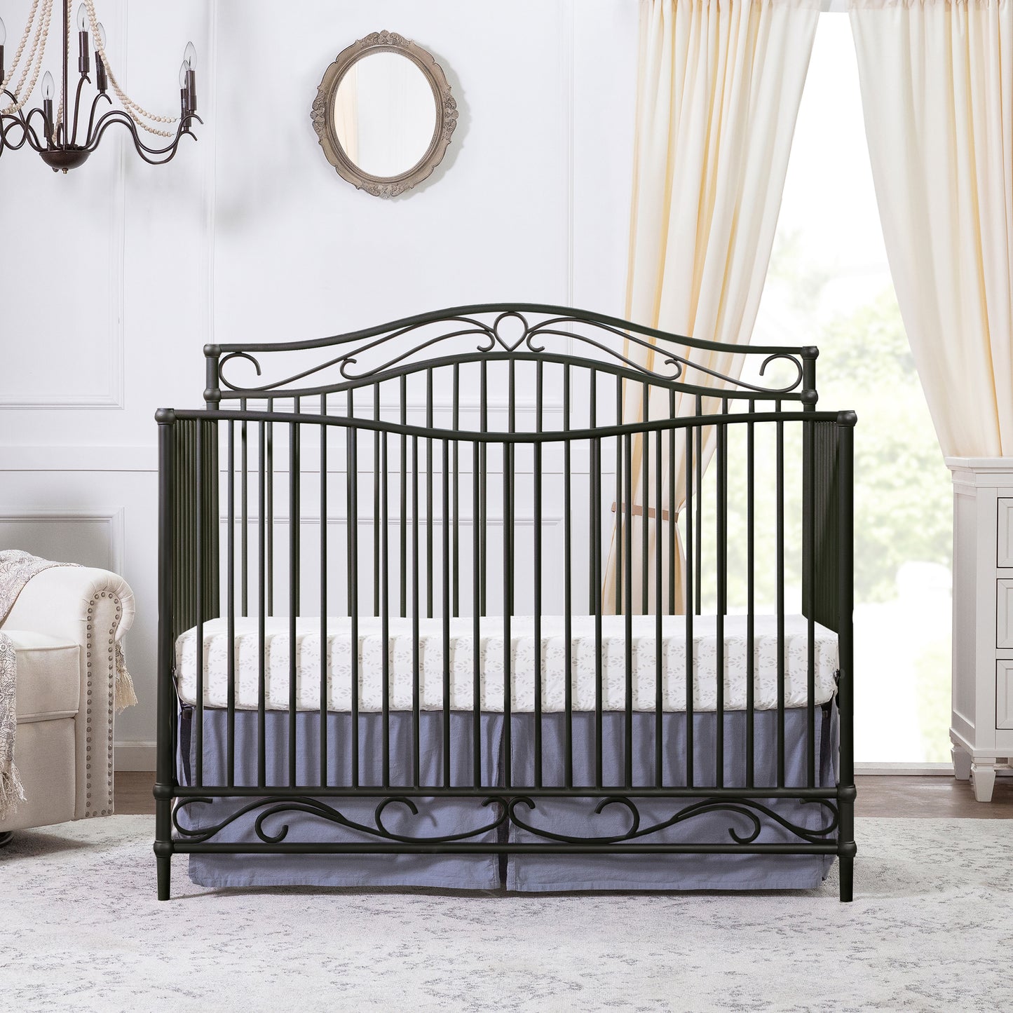 M21501UR,Noelle 4-in-1 Convertible Crib in Vintage Iron