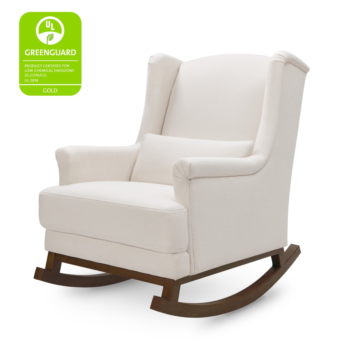 M19887PCMEW,Miranda Wingback Rocker in Performance Cream Eco-Weave