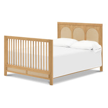 M24801HYPSEW,Eloise 4-in-1 Convertible Crib in Honey & Performance Sand Eco-Weave