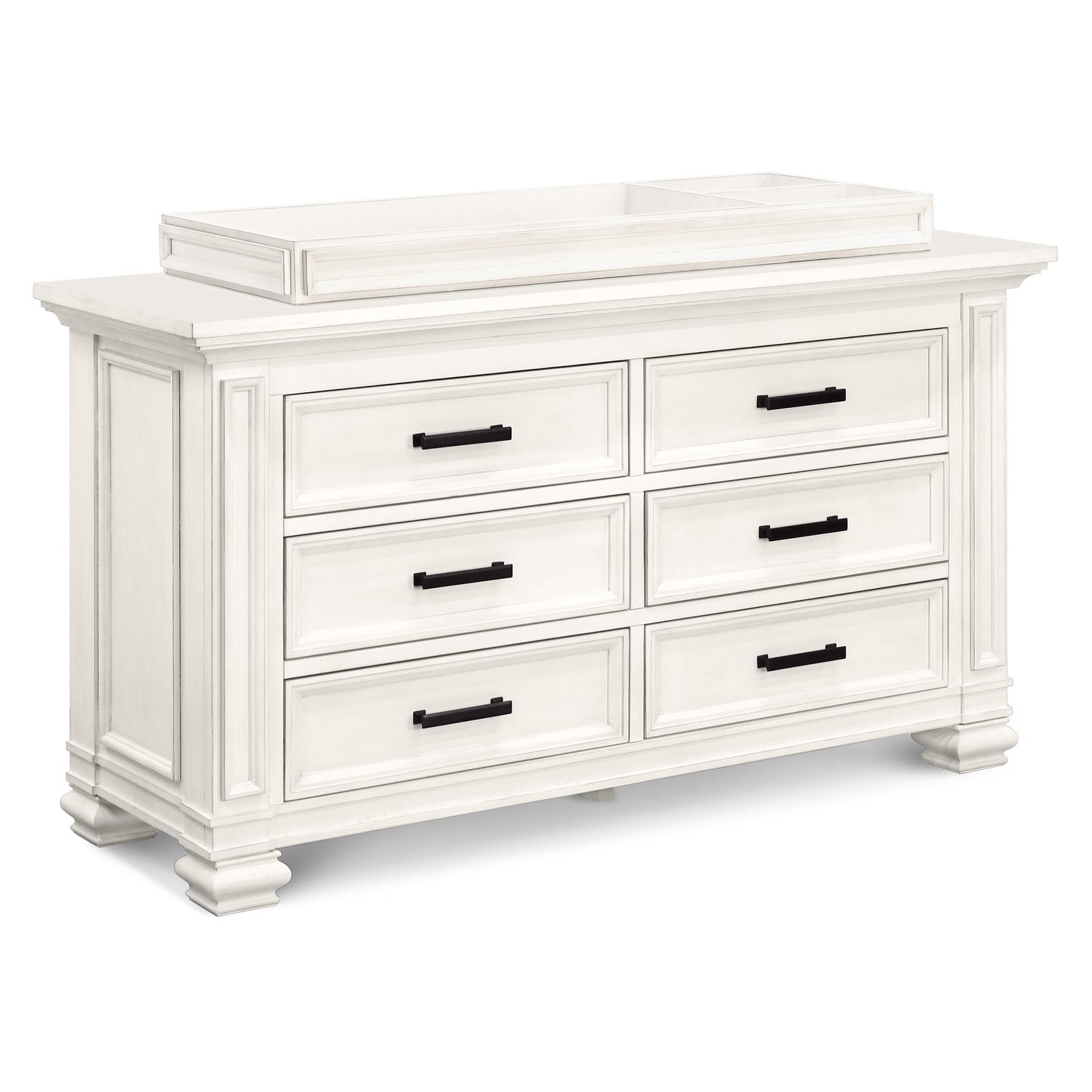 M17326CW,Palermo 6-Drawer Double Dresser in Coastal White