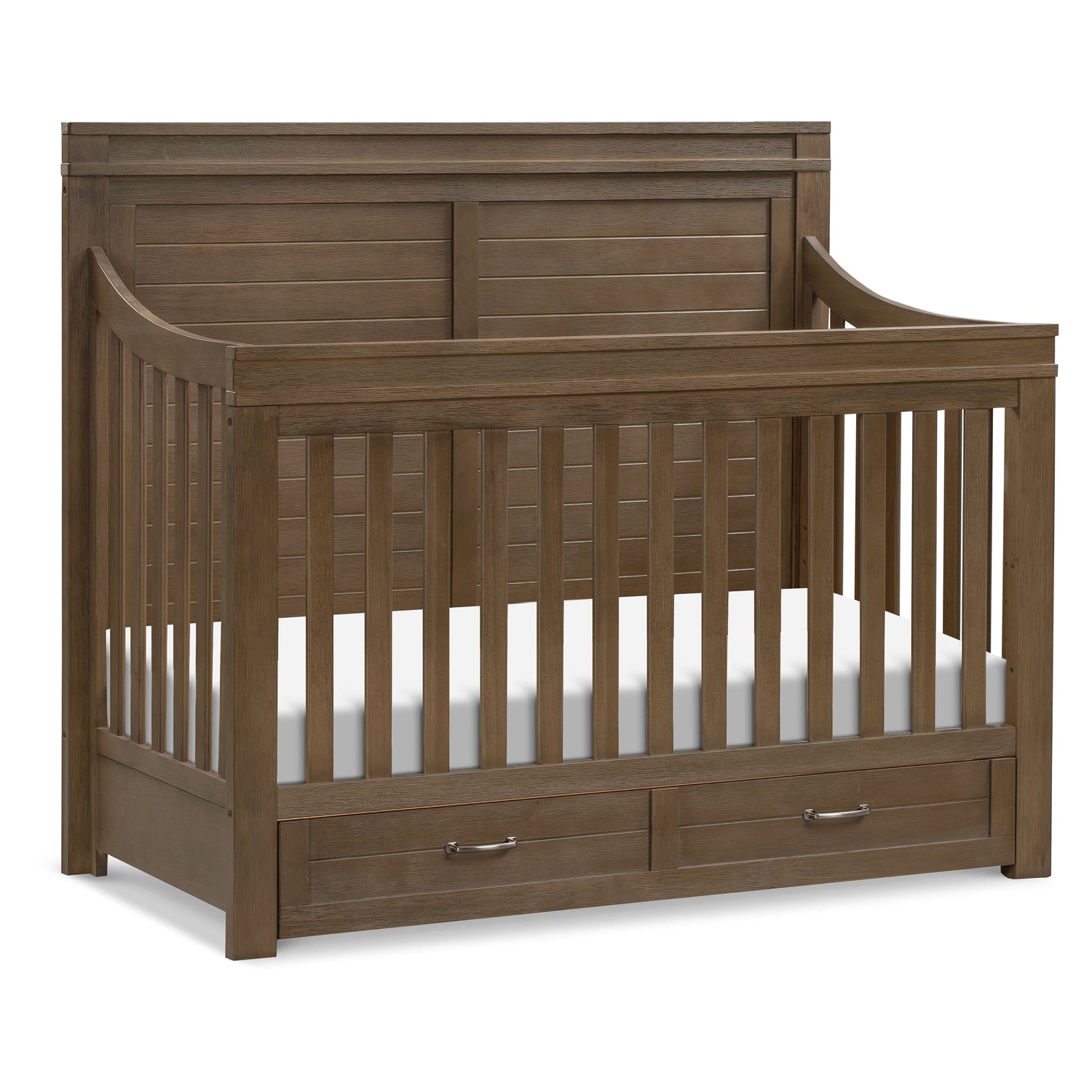 M21101SW,Wesley Farmhouse 4-in-1 Convertible Crib in Stablewood