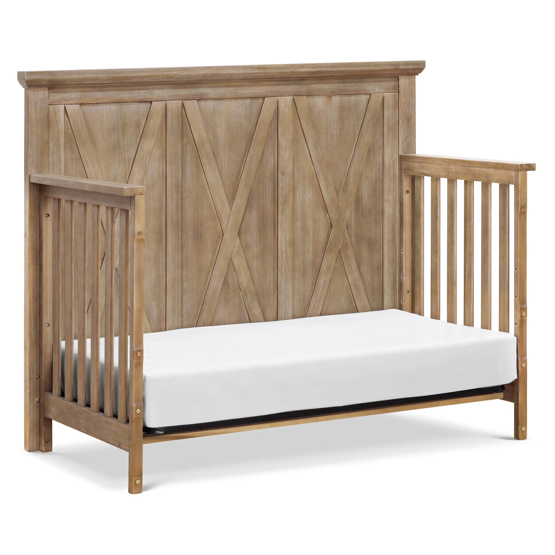 B14501DF,Emory Farmhouse 4-in-1 Convertible Crib in Driftwood Finish