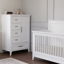 B14401RW,Beckett 4-in-1 Convertible Crib in Warm White