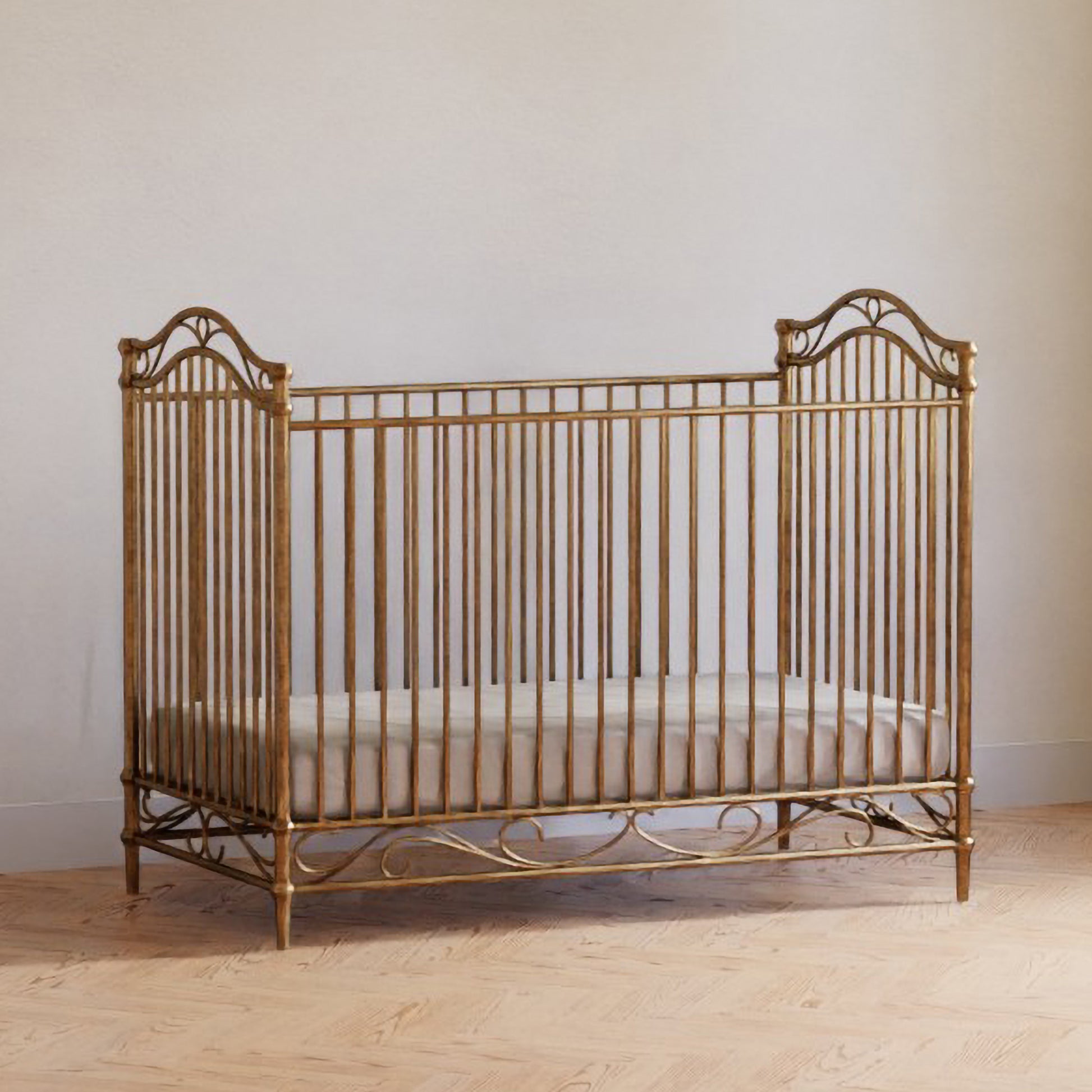 M21301VG,Camellia 3-in-1 Convertible Crib in Vintage Gold