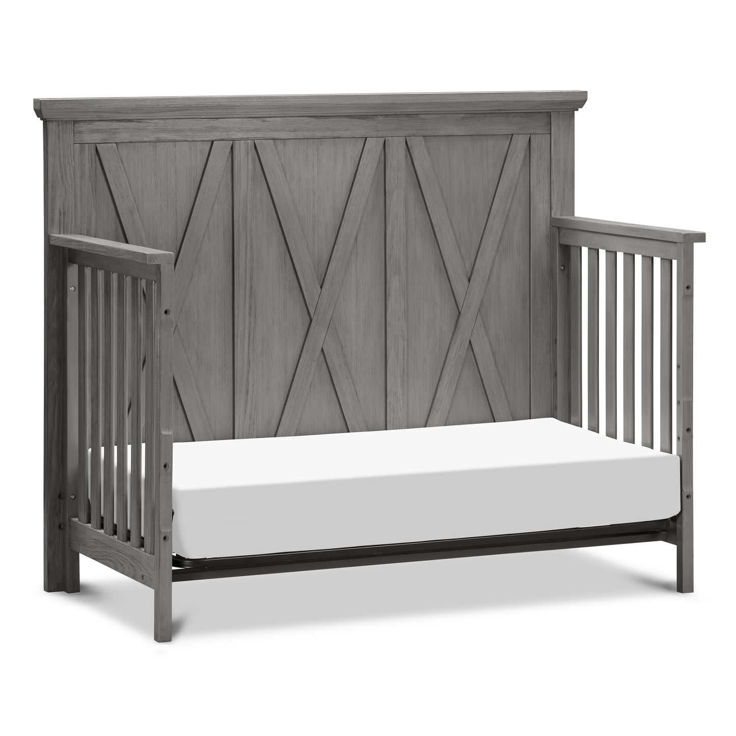 B14501WC,Emory Farmhouse 4-in-1 Convertible Crib in Weathered Charcoal