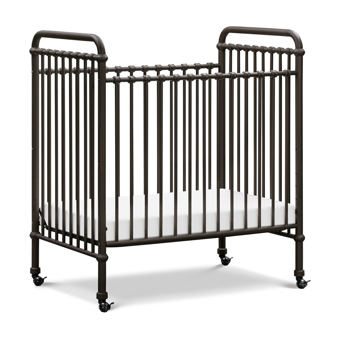 M15598UR,Abigail 3-in-1 Convertible Mini Crib in Vintage Iron