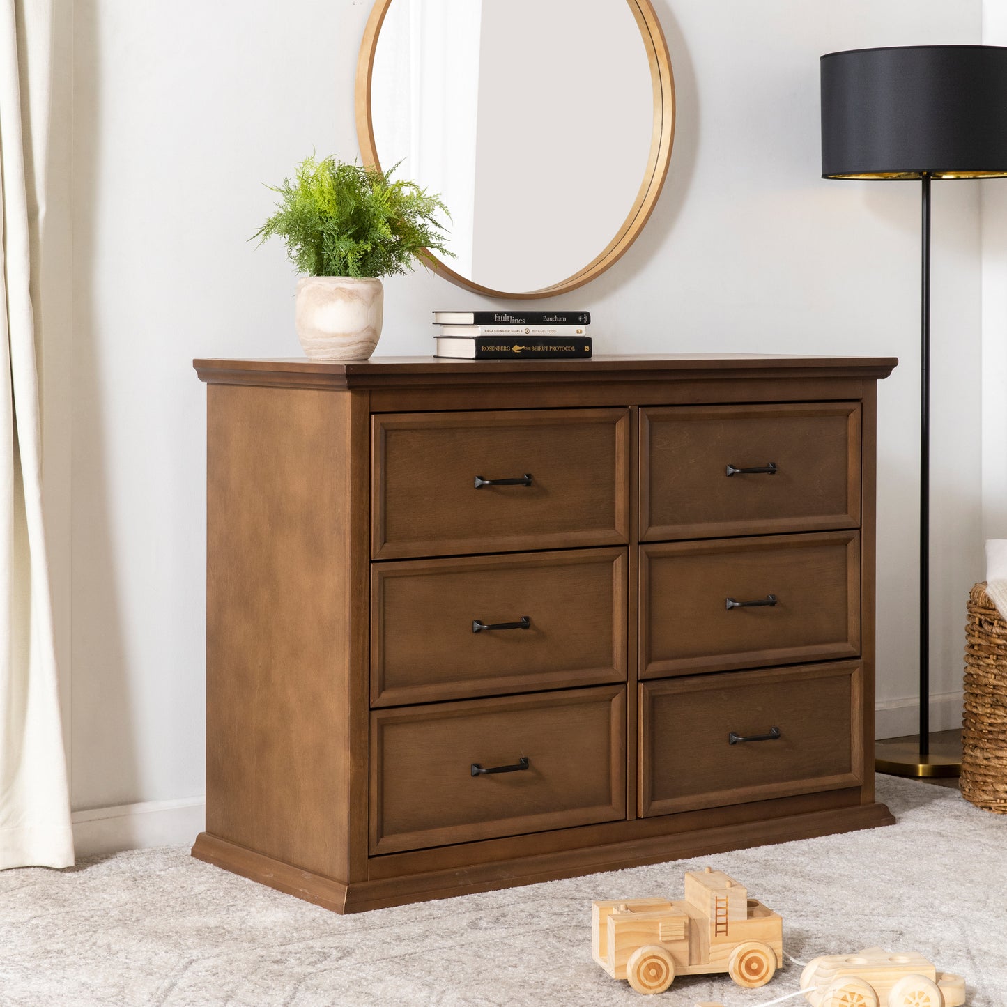 M3916MO,Foothill-Louis 6-Drawer Dresser in Mocha