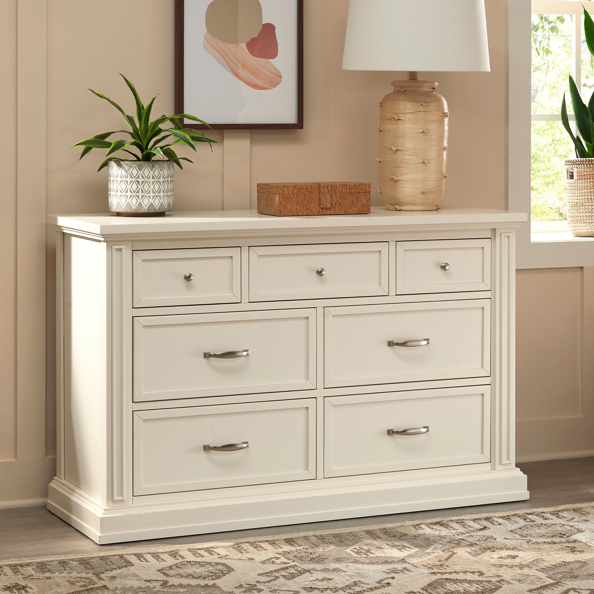 M18316RW,Durham 7-Drawer Dresser in Warm White