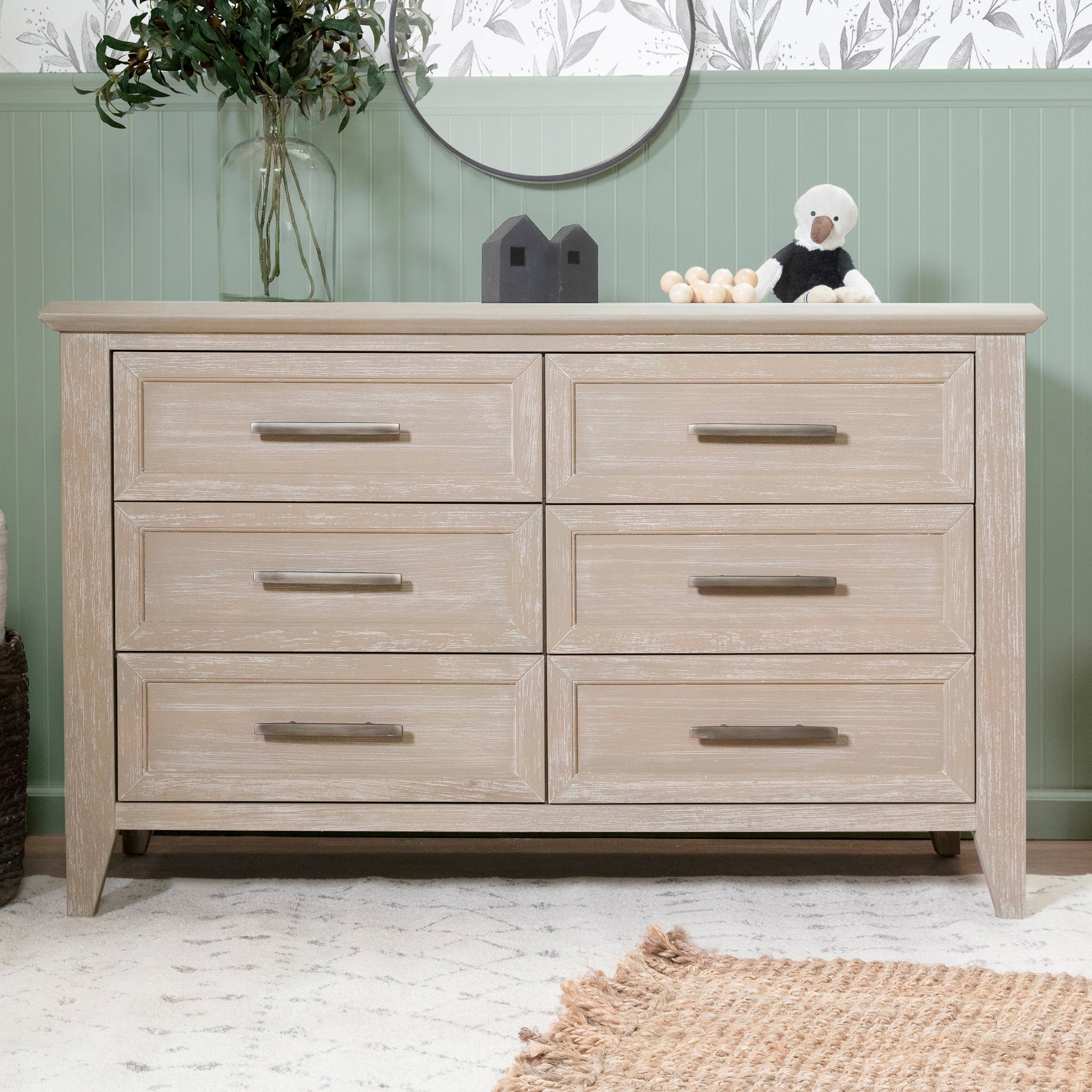 B14416SDB,Beckett 6-Drawer Dresser in Sandbar