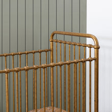 M15598VG,Abigail 3-in-1 Convertible Mini Crib in Vintage Gold